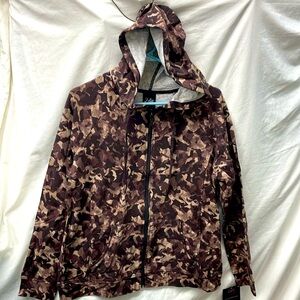 NEW!!! Cvs sports camouflage hooded zip front sweatshirt ladies sz S